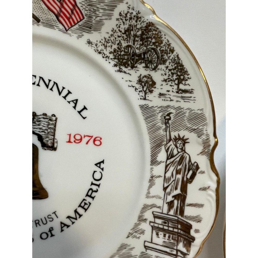 Edgewood Philadelphia Bicentennial Plate Liberty Bell Decorative 1976 - Picture 7 of 16